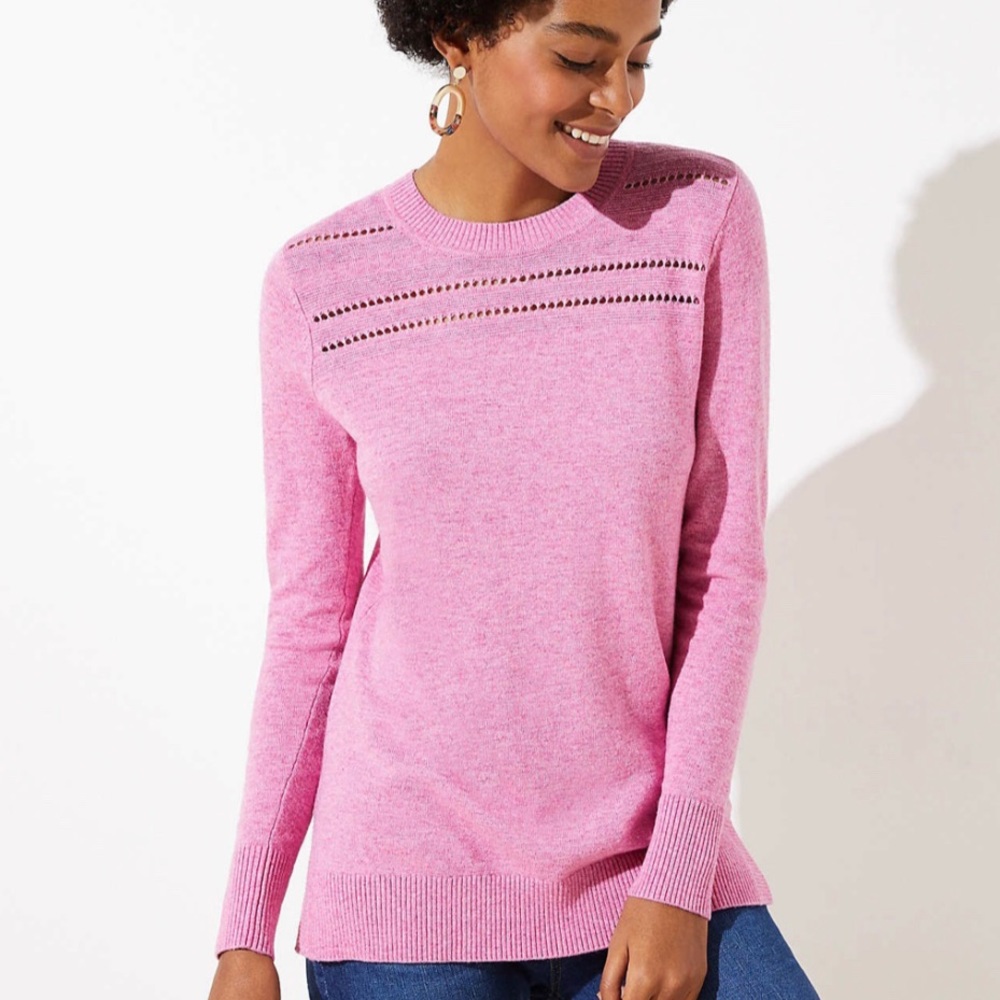 NWT Loft Pink Sweater Medium